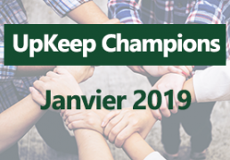 Upkeep champions January 2019