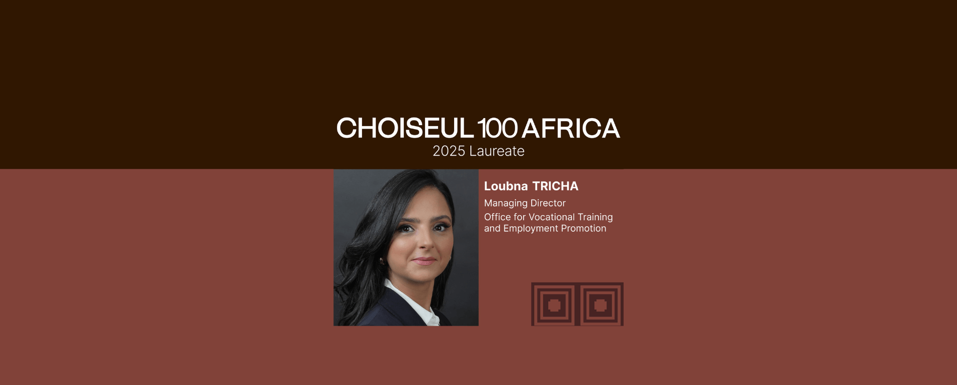 Madame la Directrice Générale se distingue parmi les 10 leaders Marocains selon le classement “Choiseul Africa 2025"